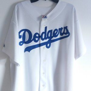 MAJESTIC   XXL   WHITE    /BLUE    UNISEX    JERSEY   LOS ANGELES DODGERS